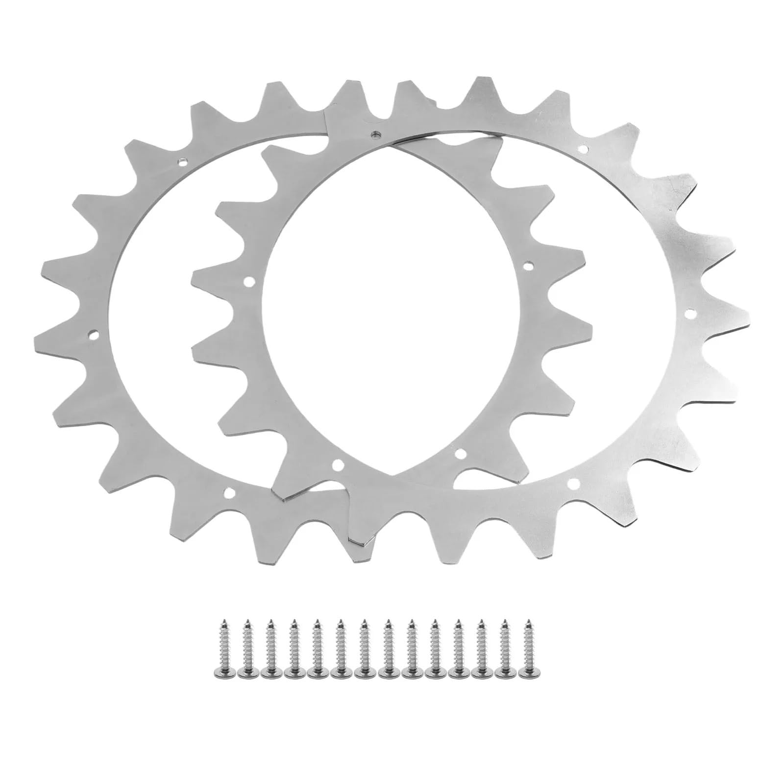 16 Pezzi TLEC-01 Ruote for Tosaerba Chiodi Antiscivolo compatibili con Ecovacs Goat Robot tagliaerba Utensili elettrici da Giardino for Esterni Accessori