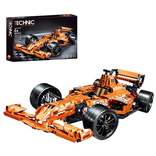 Foxom Technik Bausteine Formel F1 Supersportwagen, 1396 Teile 1:12 Racing Auto Technic Bausteine Konstruktionsspielzeug…