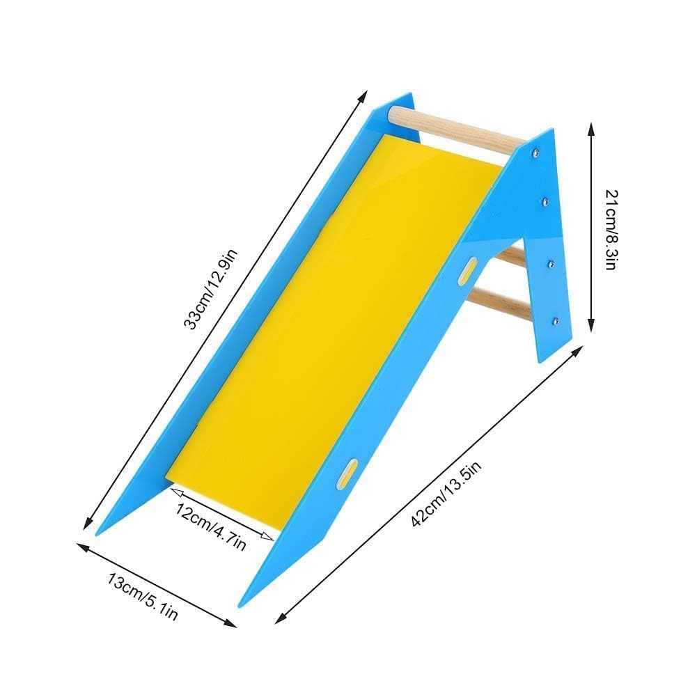 Perroquets Escalader Les Échelles De Toboggan Puzzle Fournitures De Jouets De Formation De Compétences Interactives, Échelle d'escalade en Bois, Toboggan en Acrylique