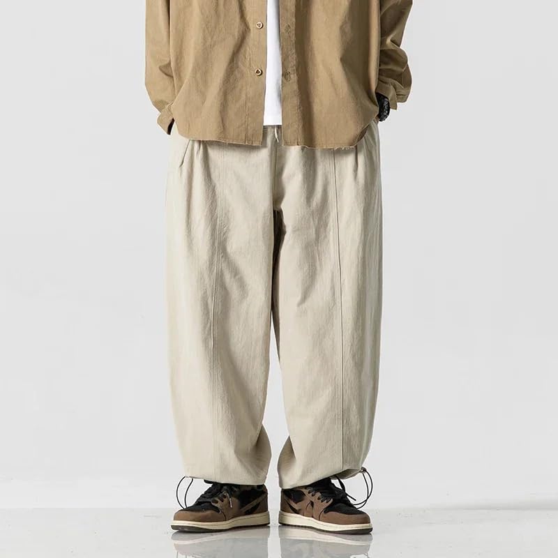 LIXINGHEITANG Pants Men Japan Korean Streetwear Loose Casual Wide Leg Baggy Boyfriend Harem Trousers Sweatpants2