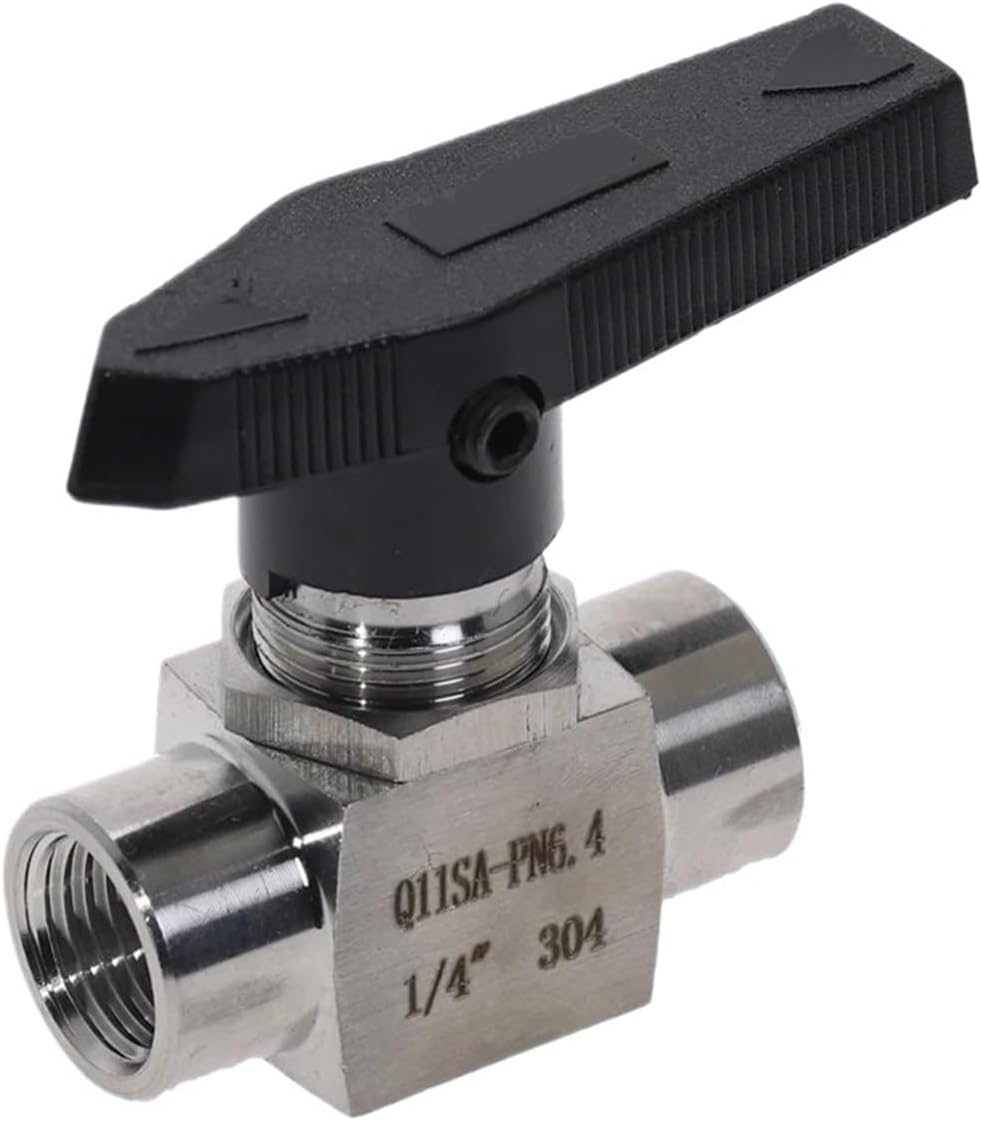 1pcs Stainless Steel 304 Needle Valve 1/8'' 1/4'' 1/2'' Female SS304 For Water Gas Oil Q11SA(1/4")