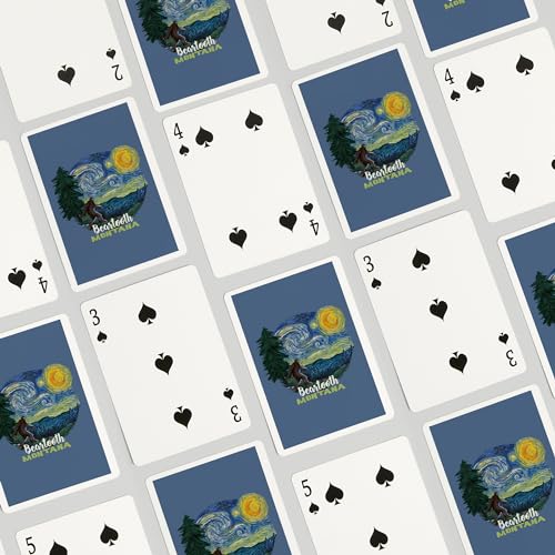 Lantern Press Baraja Poker 52 Cartas Estrella Nocturna miniatura 4