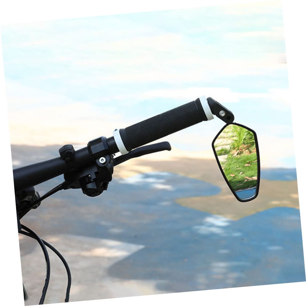VICASKY 2pezzi Specchietto Retrovisore per Bicicletta Design Rotazione Gradi Materiale Resistente Accessori per Forniture per Biciclette
