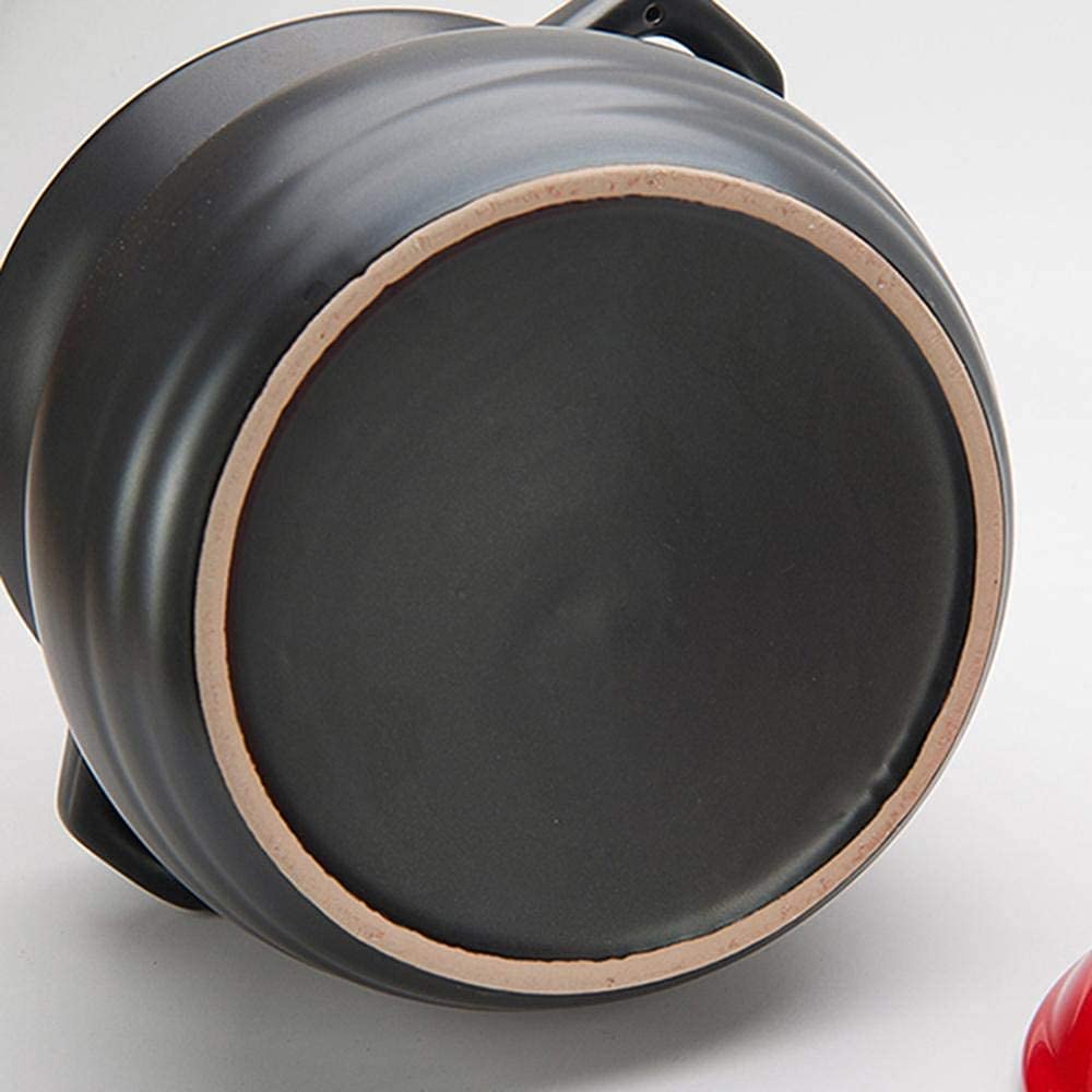 Casseruola in Ceramica, pentola in Terracotta, pentola per zuppa in Stile Cinese, pentola da Cucina in Ceramica per Uso Domestico, casseruola per stufati - capacità 2,85