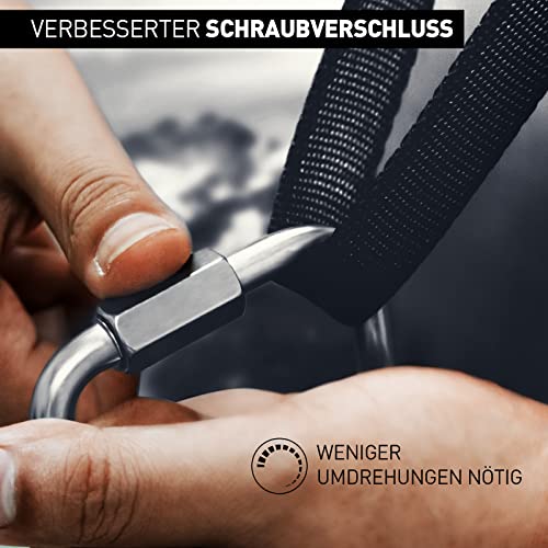 DASKING Delta Quick Link, große Edelstahl-3,5-Zoll-Dreieck-Schnellglieder, strapazierfähige Dreieckkarabiner, Marinequalität, 2 -Stücke, 2300-lbs-Kapazität