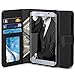 S6 Edge Case, TAURI [Stand Feature] Samsung Galaxy S6 Edge Wallet Leather Case with Stand, ID & Credit Card Pockets Flip Cover (Not fit for Galaxy S6 Edge Plus) - Black