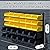 KJE 30PCS Wall Mounted Storage Bins, Plastic Tool Organizer for Garage Storage, Screws, Nuts, Bolts, Small Hardware Parts -Black, Yellow