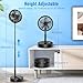 LIPETY Portable Foldable Rechargeable Oscillating Fan - 9