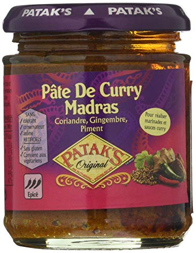  Pataks Pâte Curry Madras 165 g - Lot de 3