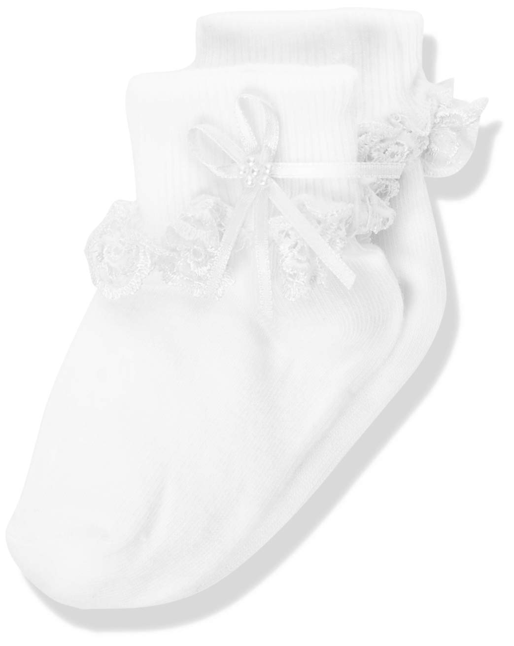 Country Kids Girl's 205 Venice Pearl Sock White Baby Plain Socks, White (White N/A), One Size (Manufacturer Size: Baby)