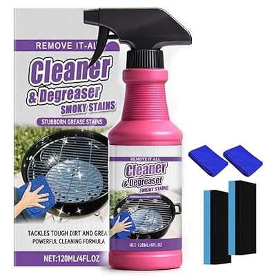Manutox Fast-Acting Heavy-Duty Grill Degreaser Spray, BBQ Grill Cleaner, Professional BBQ Cleaner for Grates and Smoker, Smoky Stains, And Stubborn Grease (1 pc)