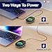 TECH8 USA Undetectable Mouse Mover Jiggler with Ambient Glow Ring and Hologram Disc for Laptops, PC, No Software, Random Movement, Designed, Patented and Trademarked in USA - 3D Hologram Alien