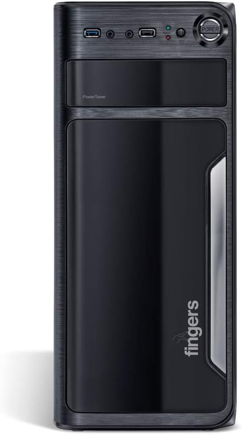FINGERS PowerTower C8 Metal Computer Case - Black