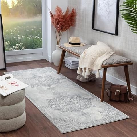 Livabliss Kuta Vintage Rug - Hallway Runner Rugs Living Room 80x220 cm Cover