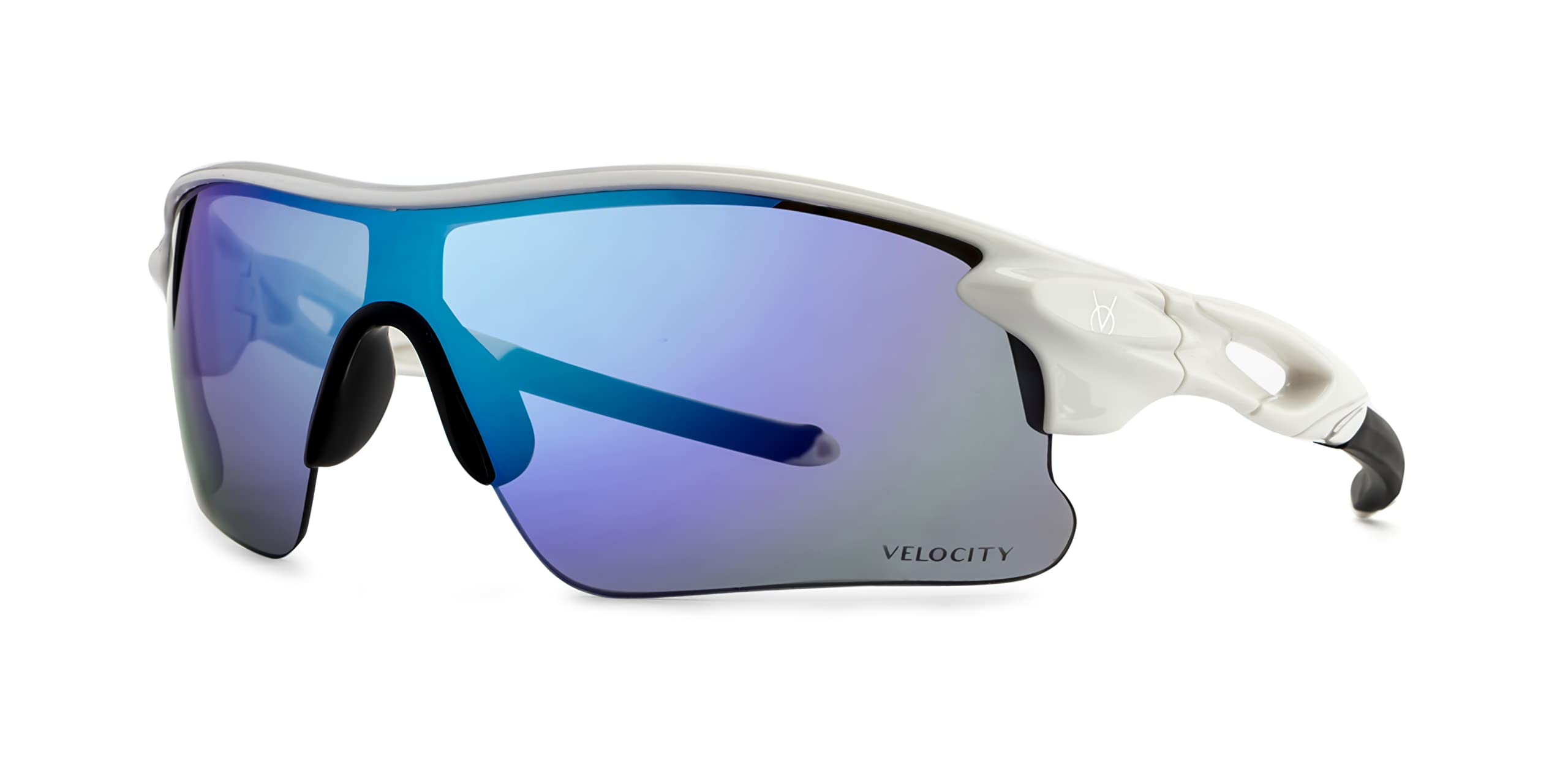 Sponsored Ad - Uv Protected Polycarbonate Lens Sports Sunglasses For Men Driving Cricket Fishing Cycling Sunglasses (S/Vc2239/C7R), Multicolor