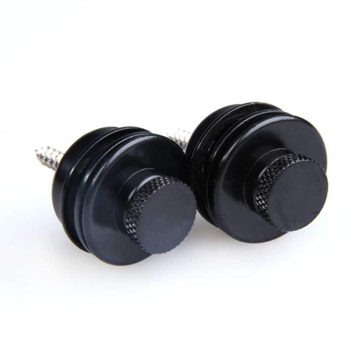 BOBOZHONG Guitar Strap Locks,2PCS Quick Release Security Bass Straplocks Metal Straplocks Anti-stripping Lock System for Electric Acoustic Guitar Replacement Black - Image 3