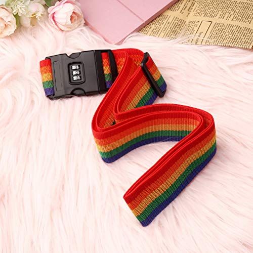 nuoshen 2Pieces Luggage Straps,Packing Belt Suitcase Straps on Your Flight Trip with Coded Lock red - Image 4