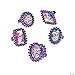 Amscan Shimmer and Shine Jewel Ring Collection - 18pcs, Multicolor, One Size (397407)