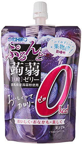 Orihiro Purun To Konnyaku Jelly Kyoho Grape 0kcal Pouch Kyoho 130 g