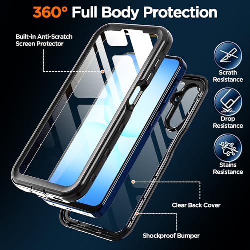 Coque étanche Samsung A17 antichoc et antipoussière intégrale 360 - 5