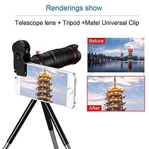 Image of Captcha 20X 4K HD Optical Zoom Mobile Telescope Lens kit for All Mobile Camera | DSLR Blur Background Effectro Lens & Wide Angle Effect Lens