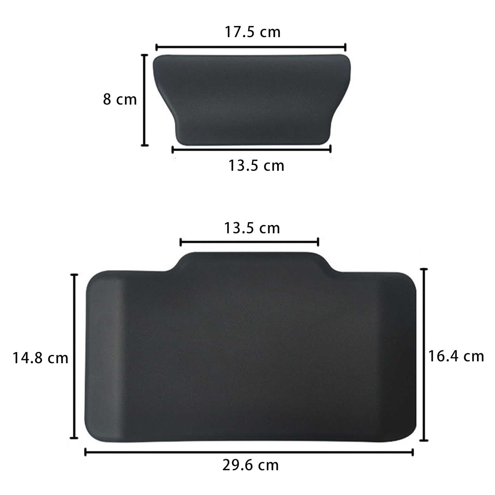 Yolispa Coussin Moto, Dossier du Coffre Supérieur de La Moto avec Adhésif, Coussin pour Top Case Moto, pour Top Case de Moto 45-65L en Aluminium, Noir