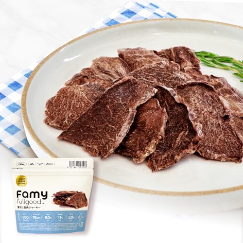 Famy fullgood ジャーキー 薄切り鹿肉 40g 犬猫用おやつ 無添加 エアドライ