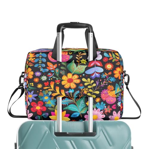 Maletín para portátil Colorful Flowers 15.6'' miniatura 6