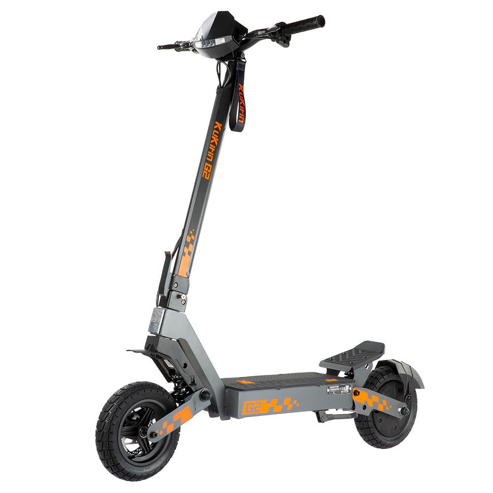 Kukirin G2 Monopattino Elettrico Pieghevole, Batteria da 48V 15Ah, Pneumatici da 10 Pollici, Autonomia di 55 km, Schermo Tattile, Freni a Disco Anteriori e Posteriori, Monopattino Elettrico per Adulti
