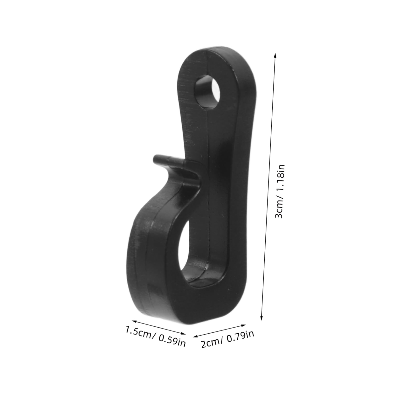 PRETYZOOM Screw in Hooks for Outdoor String Lights 30pcs Black Outdoor Light Clips Easy Setup