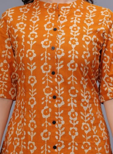Image of rytras Women Printed A-Line Kurta Set with Palazzo Pants