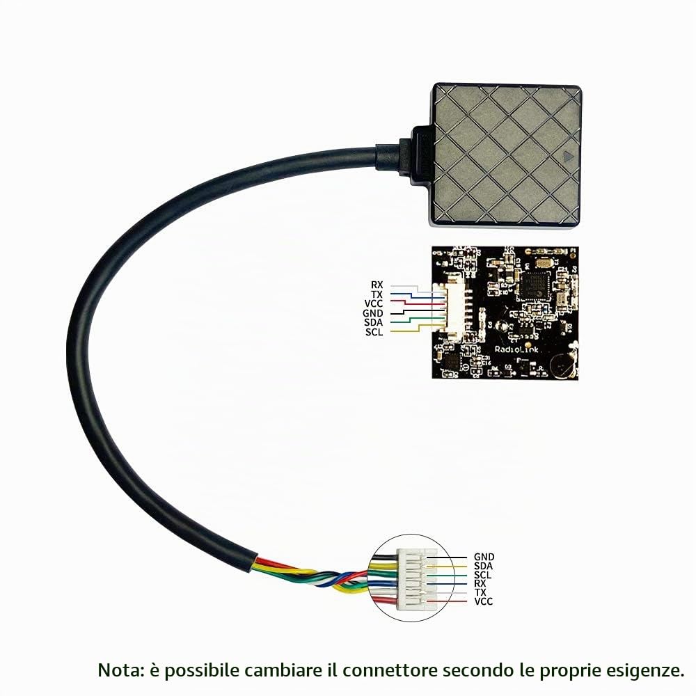 Radiolink M10N TS100 GPS Modulo bussola Alta precisione di posizionamento per controllore di volo fai da te RC Drone FPV
