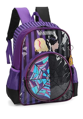 Mochila, Luxel, Wandinha, M, Roxa