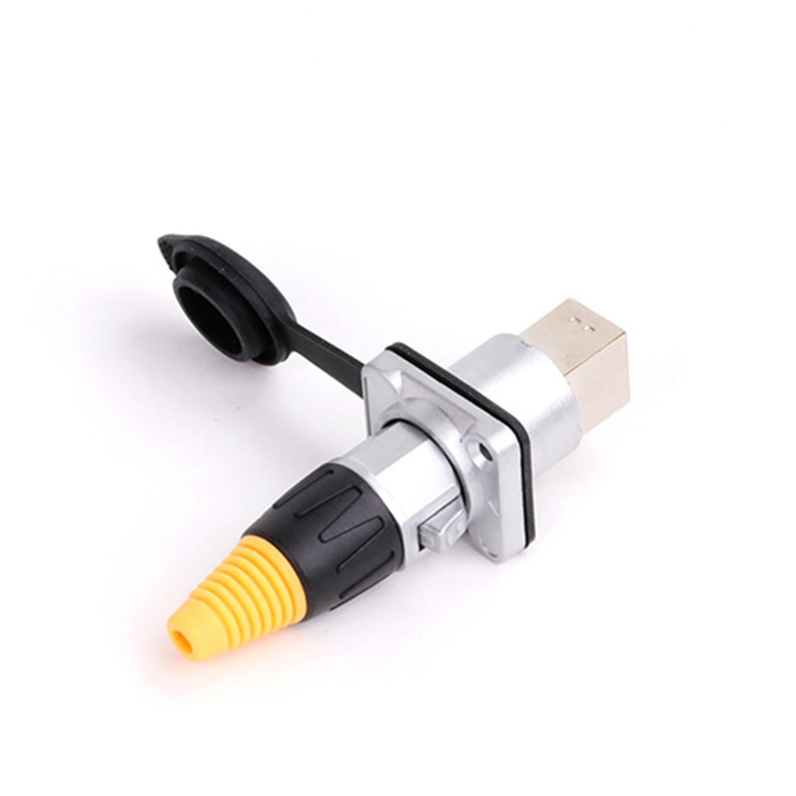 10 sztuk/partia metalowa powłoka osłona RJ45 RJ-45 sieć CAT wtyczka męska żeńskie gniazdo podwozie złącze do montażu panelowego (A1030)
