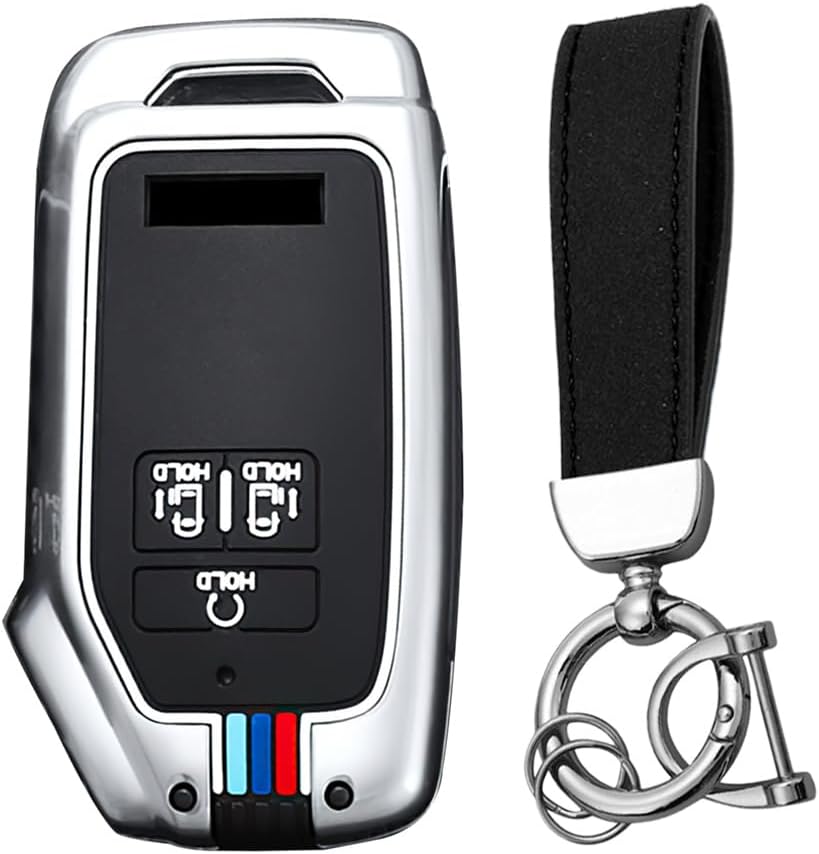 KUNIO Car Key Fob Cover Case Fit for Kia Carnival 2021 2022 KA4 EX SX LX Fiesta 2023 Keychain Key Holder Key Cover 7 Buttons