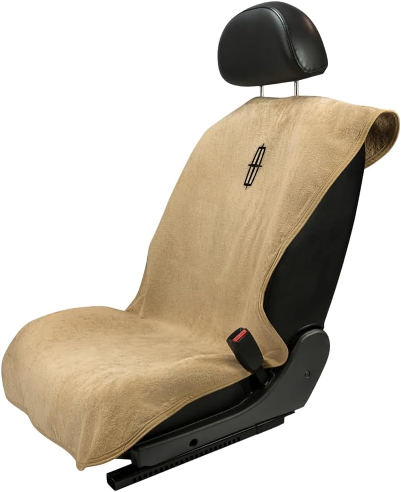 Seat Armour Lincoln Seat Protector Towel – Tan, Soft & Machine Washable Car Seat Cover – Easy to Install, Multipurpose Interior Protection