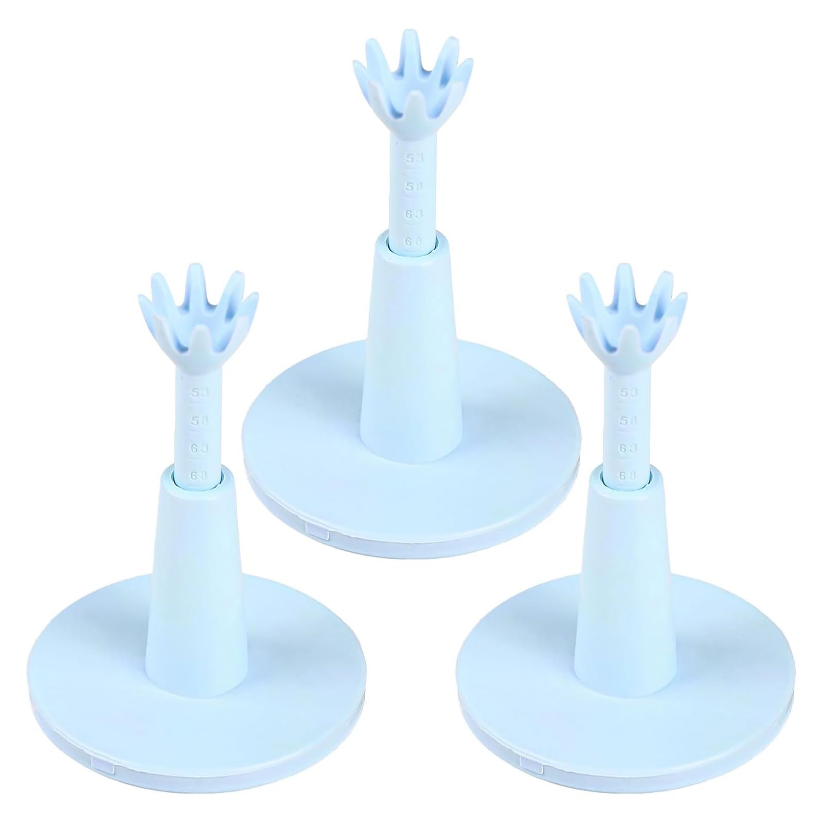 LQMK Golf Tees for Driving Range 3 Pack – Adjustable Height Rubber Golf Tees for Mats & Simulator Practice – Durable Reusable Golf Practice Tee Professional Training Accessories for Golfers