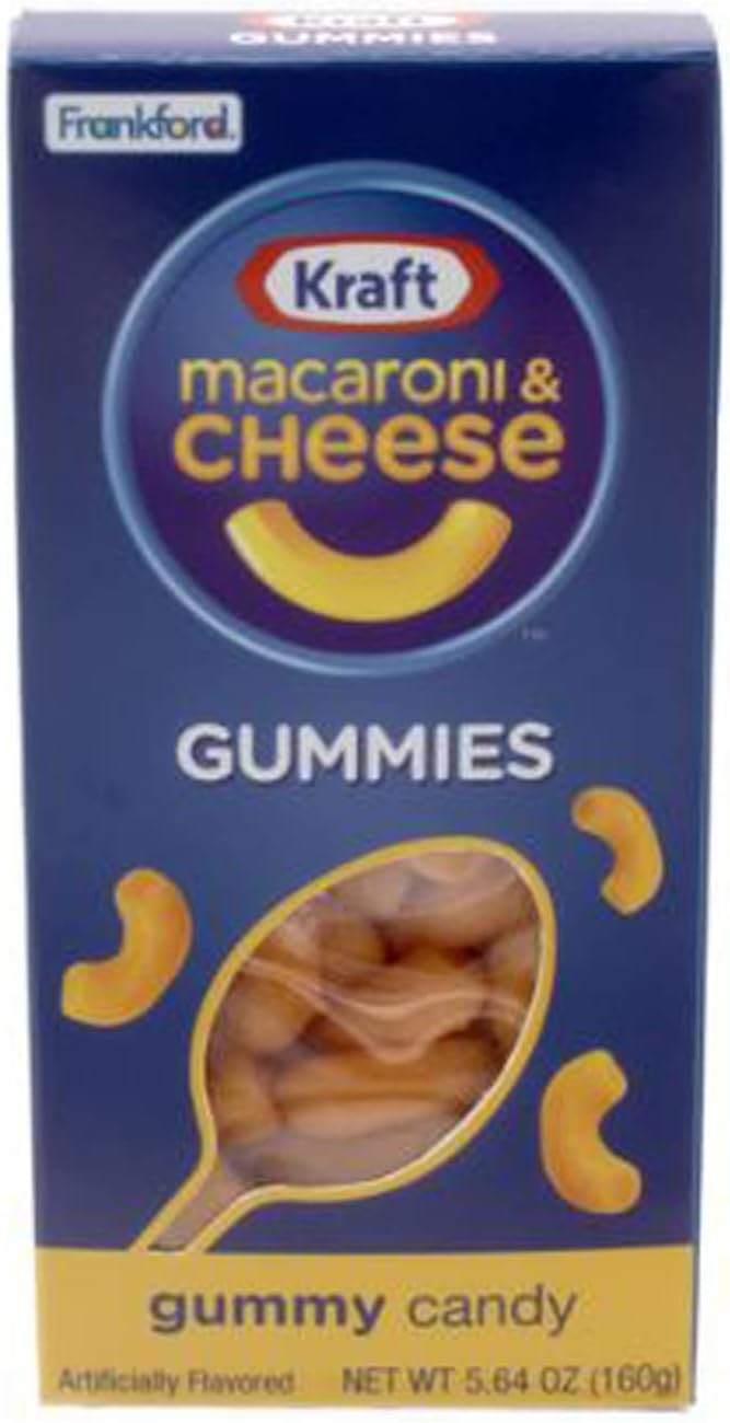 P Kraft Mac and Cheese Gummy Candy 5.64 Oz! Fruit Flavored