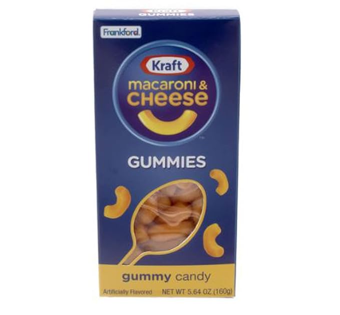 P Kraft Mac and Cheese Gummy Candy 5.64 Oz! Fruit Flavored