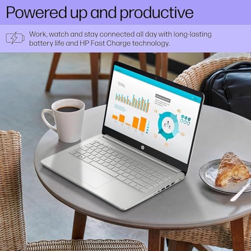 Image of HP Laptop for Business & Student, 14 inch HD Display, Intel Pentium Silver N5030 Processor, 8GB RAM, 512GB SSD, 1-Year Microsoft Office 365, with Mouse, Long Battery Life, Webcam, Windows 11 Home