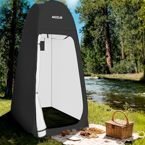Image of AKOZLIN Portable Pop Up Shower Privacy Shelters Instant Tent Dressing Changing Outdoor Camping Toilet Tent