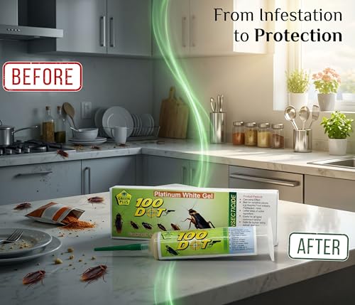 Image of Turning Point Natural Care Cockroach Gel injection 35grm |10 Minutes Result Guaranty|Removes Entire Cockroach Infestation|Powerful Cockroach Repellent For Home|100% Organic Chemical Free (100 Dots Injection 35 grm)