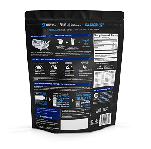 BiPro Elite 100% Whey Protein Powder Isolate for High-Intensity Fitness, French Vanilla, 2 Pounds - Approved for Sport, Sugar Free, Suitable for Lactose Intolerance, Gluten Free - Image 3
