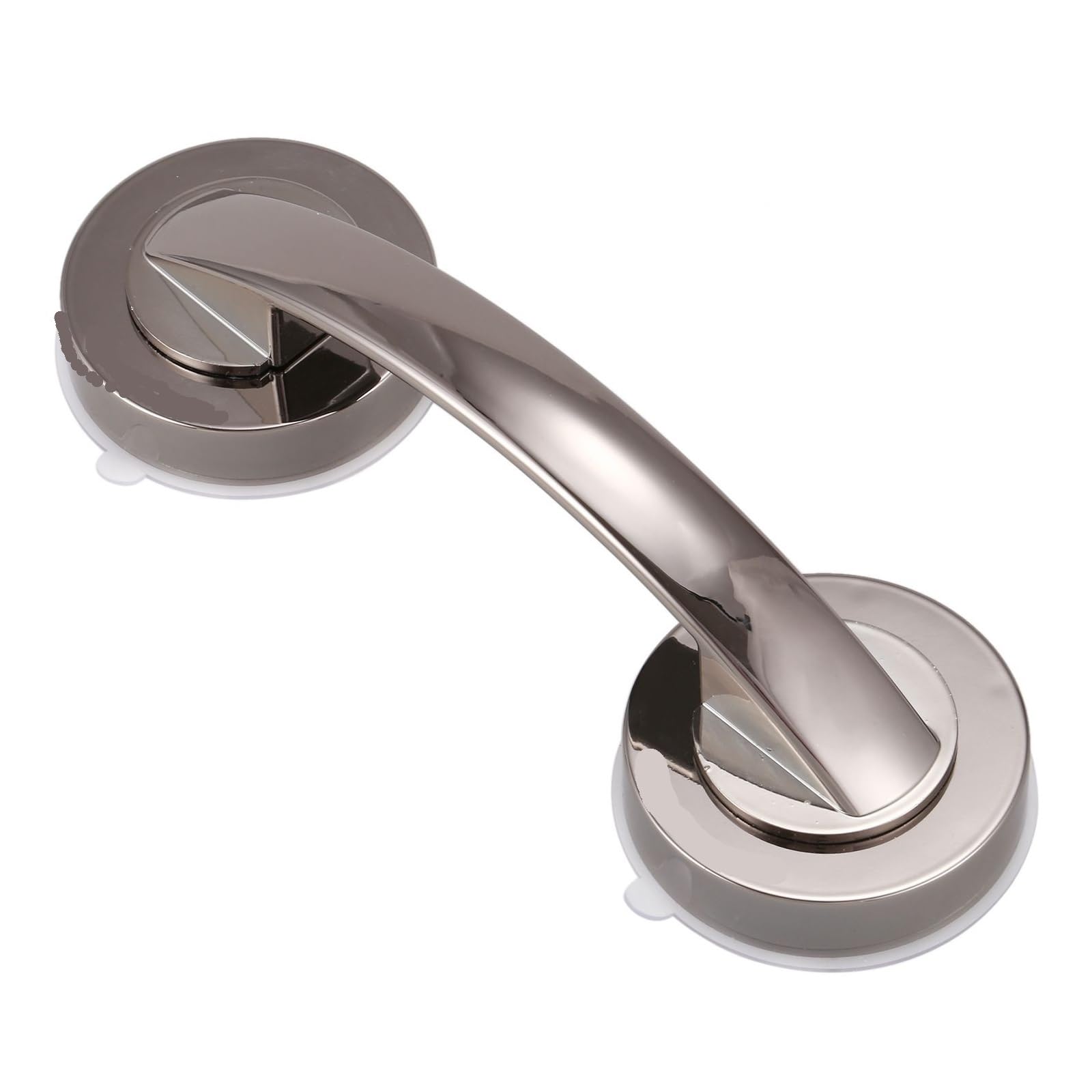 Agarraderas Baño Pasamanos de baño con ventosa succión negra 2 piezas, barra agarre seguridad gran for puerta vidrio