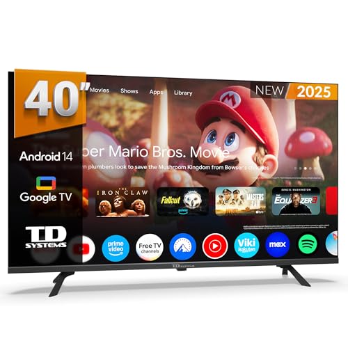 TD Systems - Smart TV 40 Pulgadas Full HD, Television...