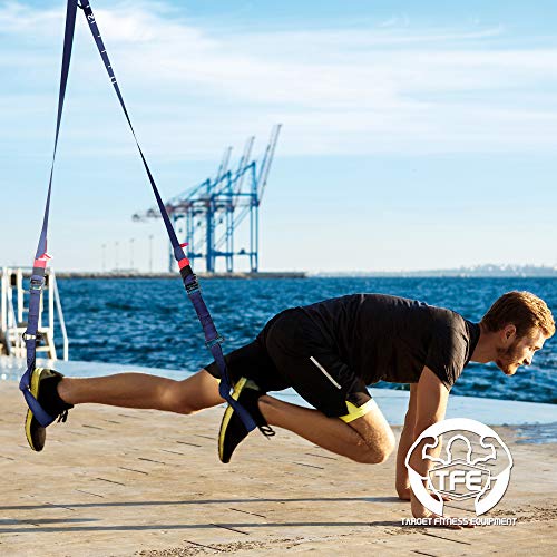 TFE Bodyweight Fitness Resistance Training Strap Kit for Full Body Strength Workout - Image 4