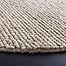 SAFAVIEH Natura Collection Area Rug - 4' Round, Beige, Handmade Wool Blend, Textured Design, Ideal for Living Room, Bedroom, Dining Space (NAT620B)