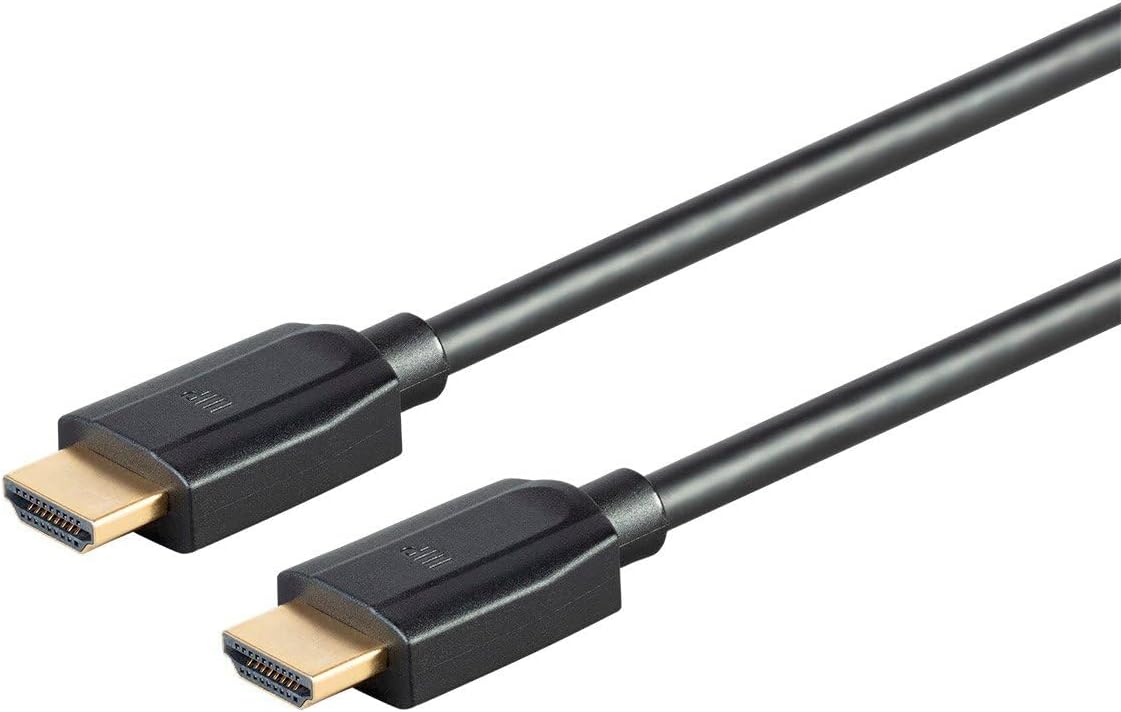 Monoprice Ultra 8K High Speed HDMI Cable - 48Gbps, Dynamic HDR, eARC, 6 Feet, Black - DynamicView Series