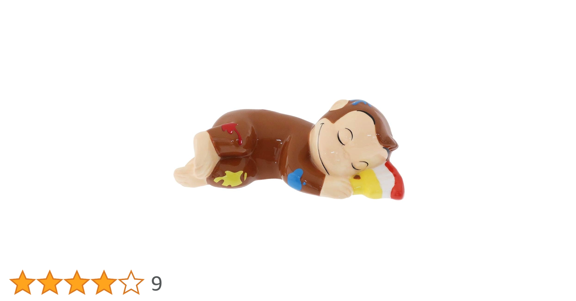 おさるのジョージ　フィギュア　貯金箱 Amazon.co.jp: サンアート おさるのジョージ 貯金箱 おやすみ