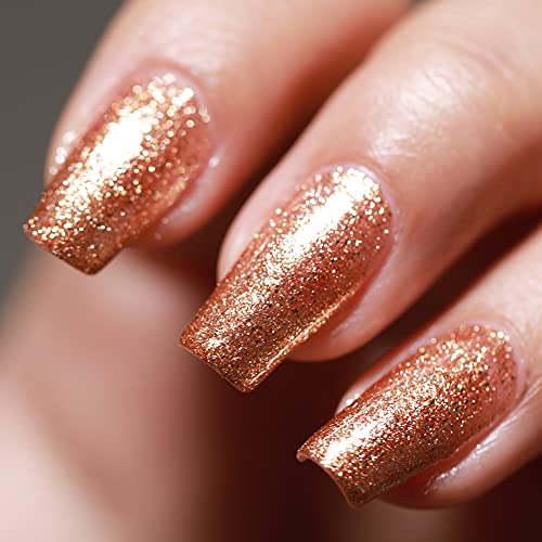 FZANEST Shimmer Gel Nail Polish Glitter Natural Gel Polish Spring Summer Sparkling Color 15ml (11)